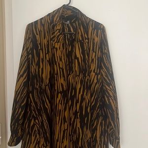 Cos printed maxi dress with tie in front